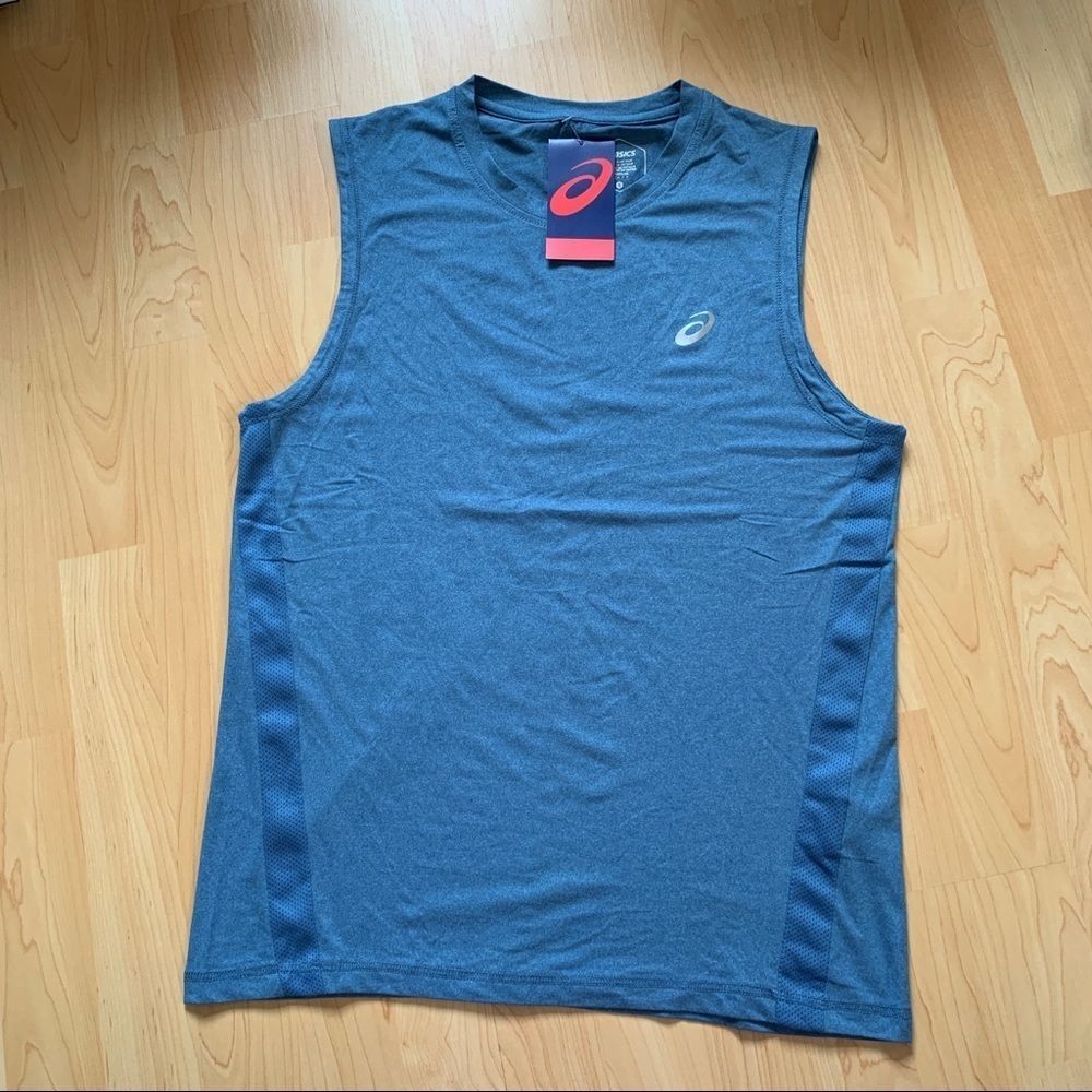 NEW Blue Asics tank top